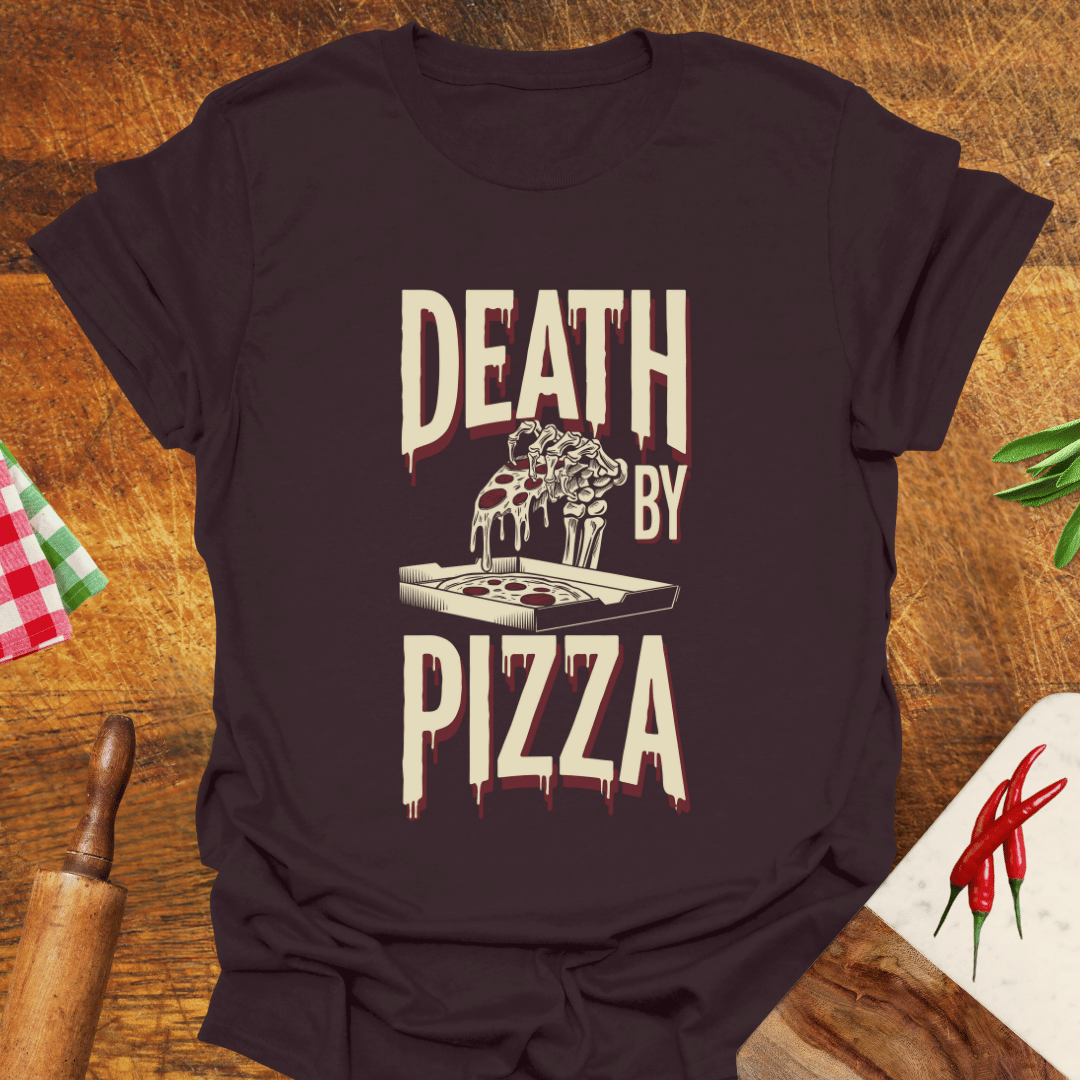 Death by Pizza Funny T-Shirt