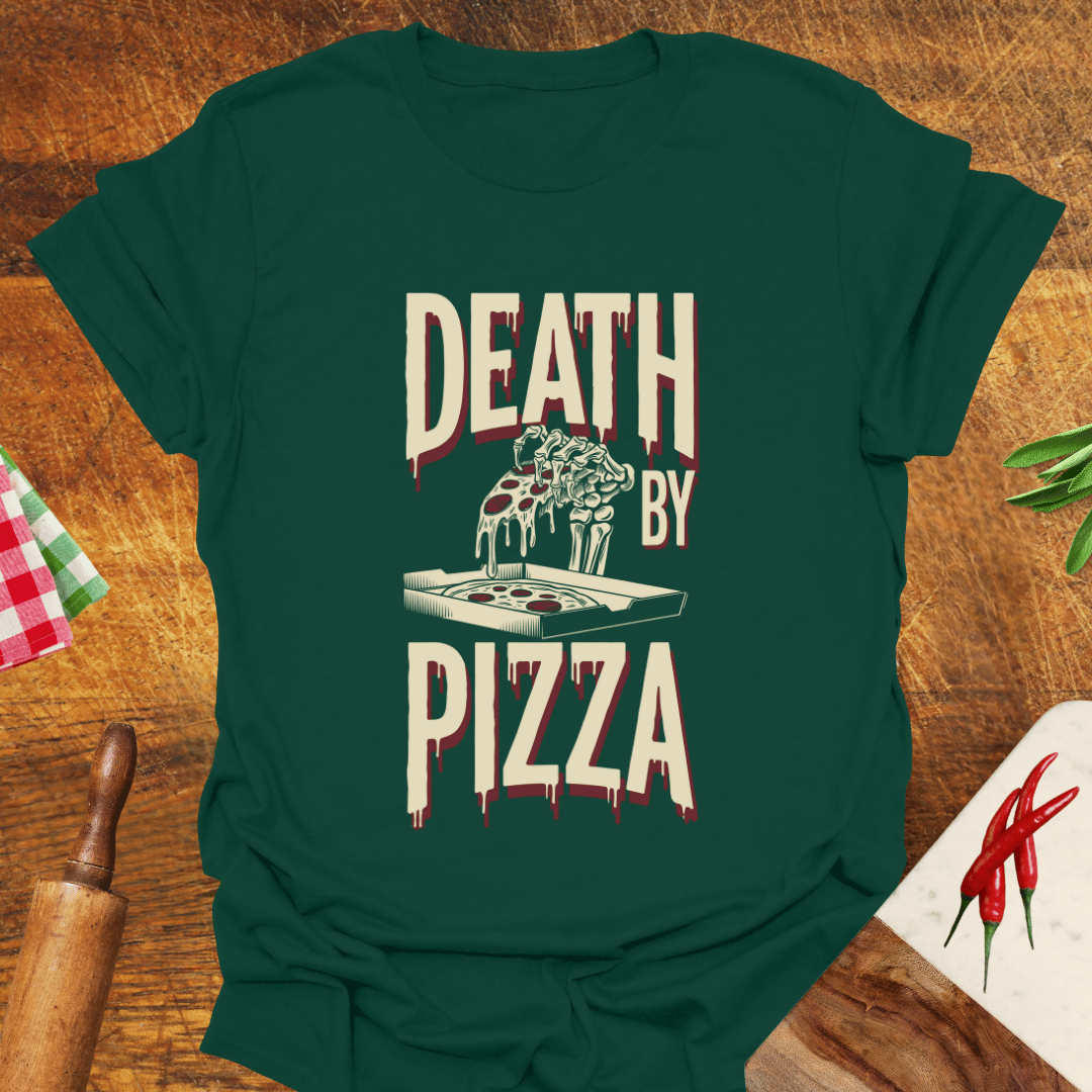 Death by Pizza Funny T-Shirt