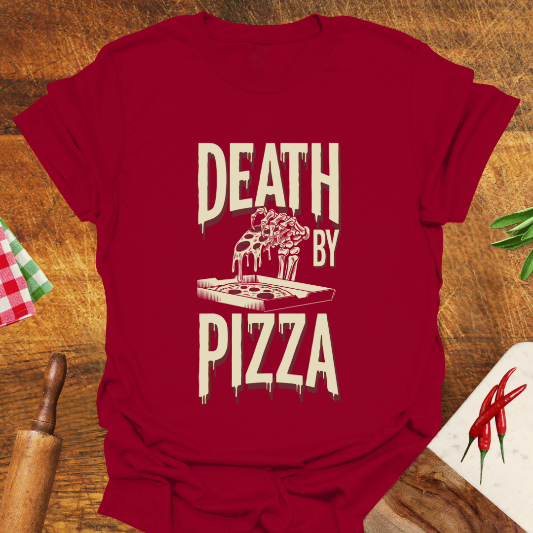 Death by Pizza Funny T-Shirt