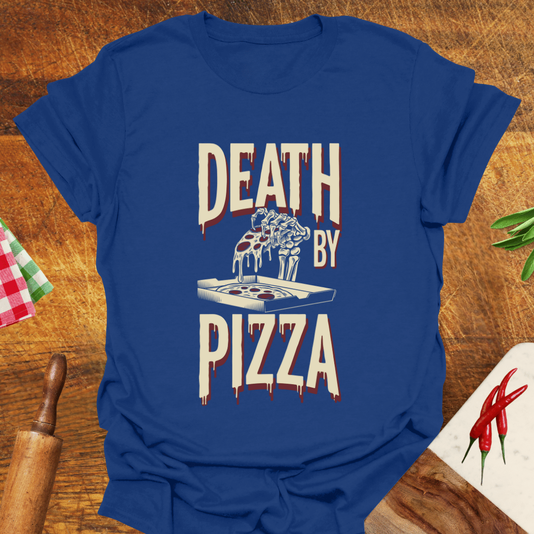 Death by Pizza Funny T-Shirt