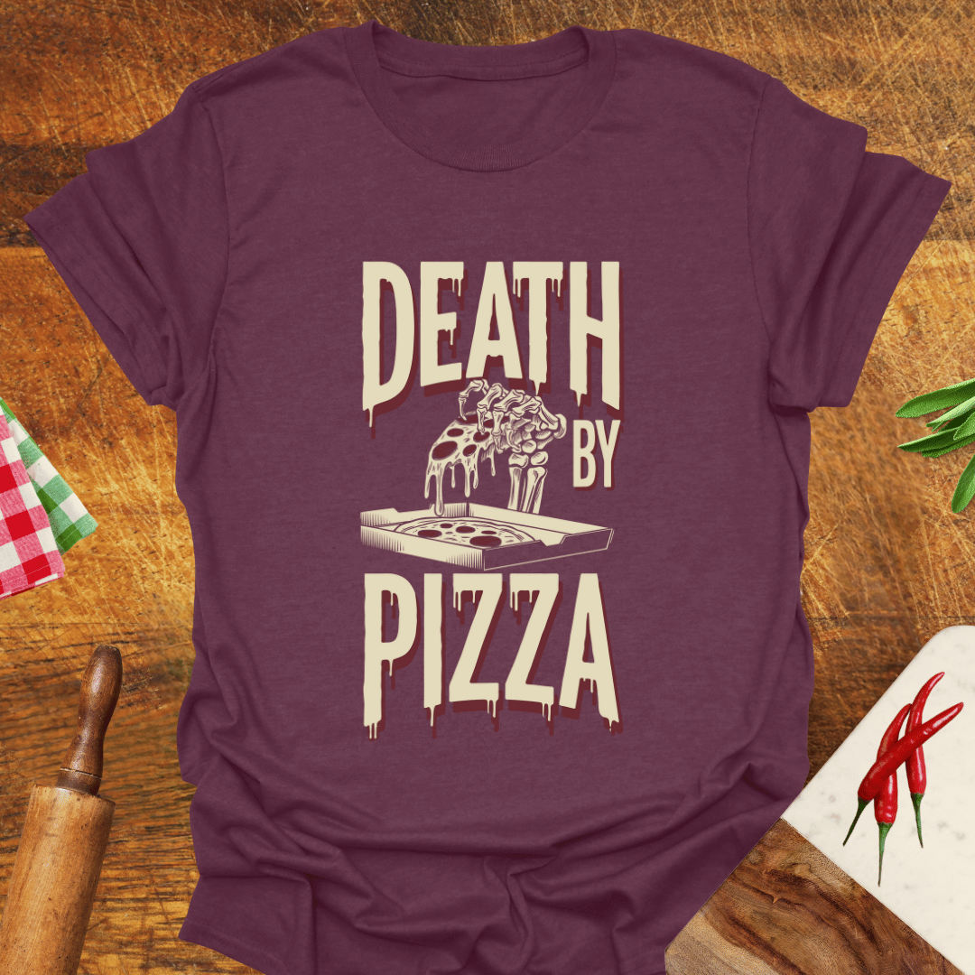 Death by Pizza Funny T-Shirt