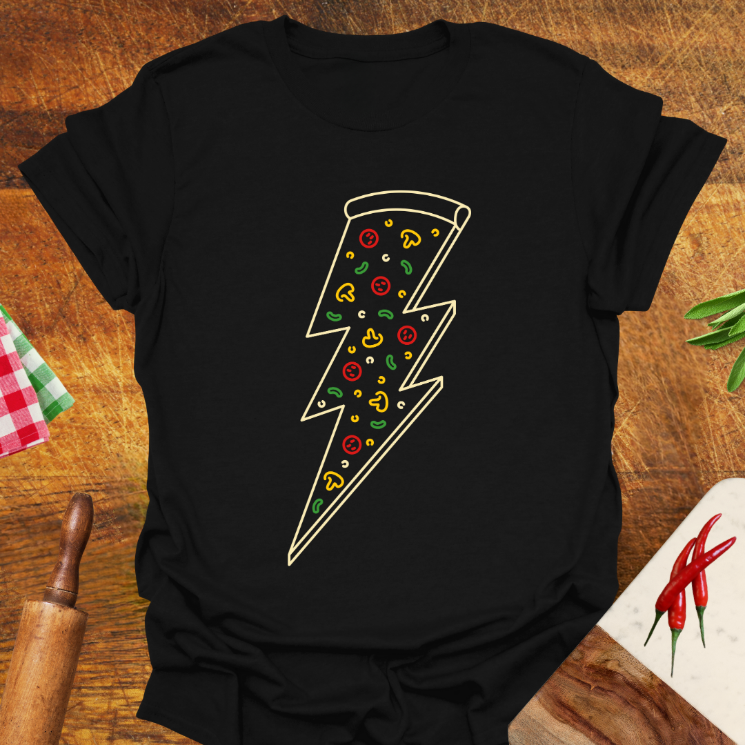 Lightning Bolt Pizza T-Shirt