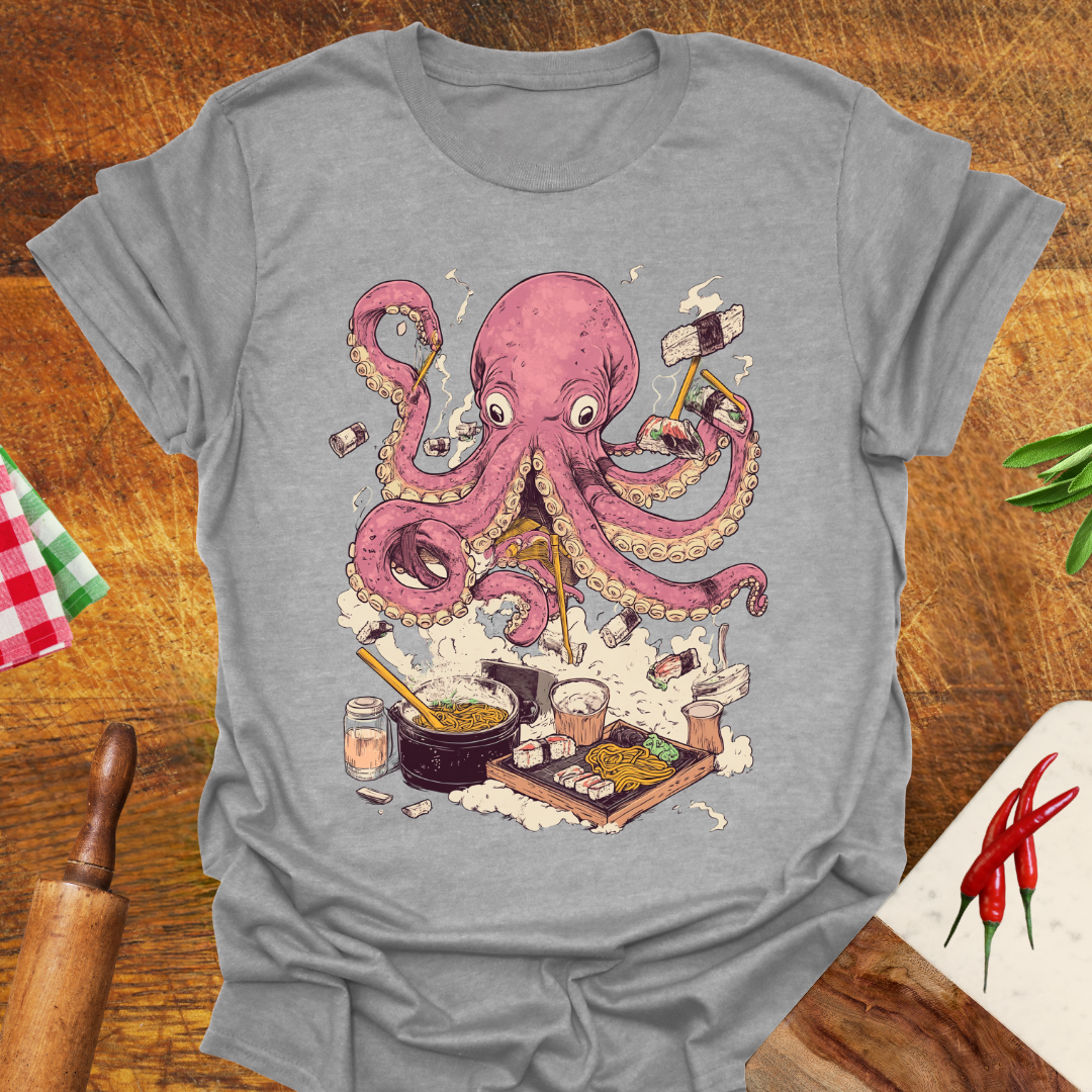 Octopus Sushi Chef T-Shirt