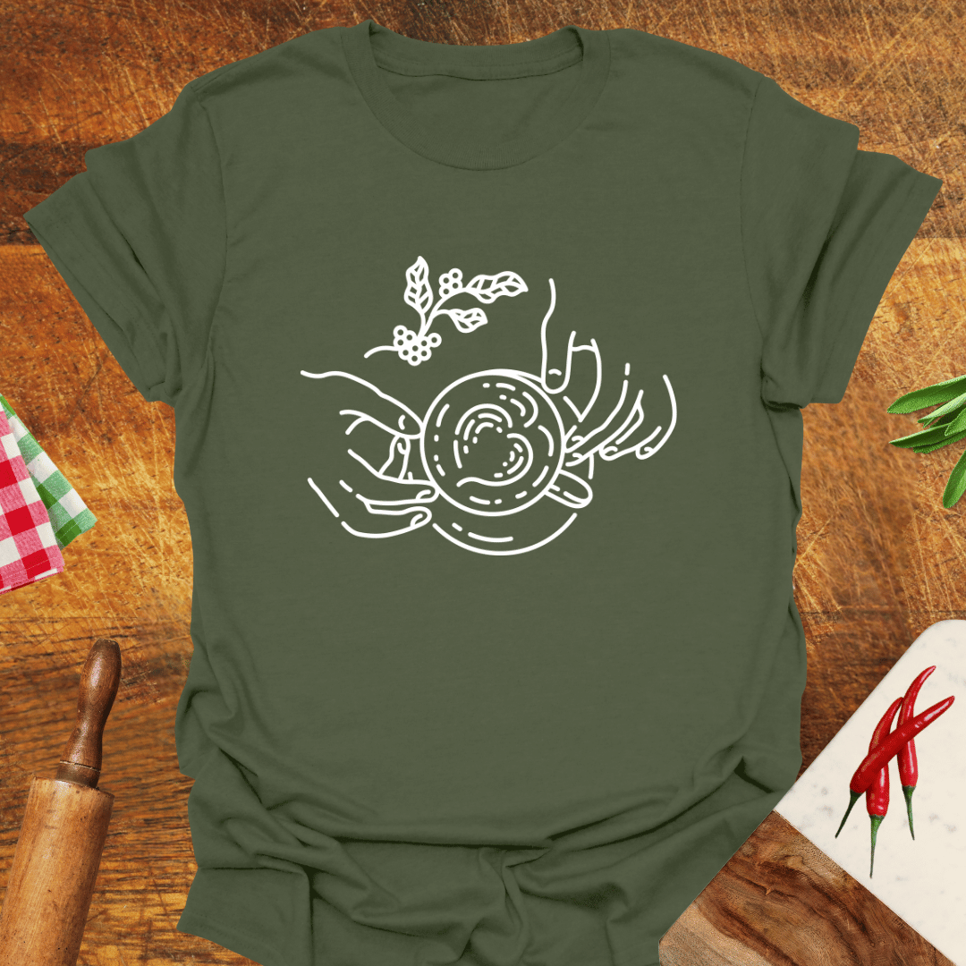Coffee Lovers' Lineart T-Shirt