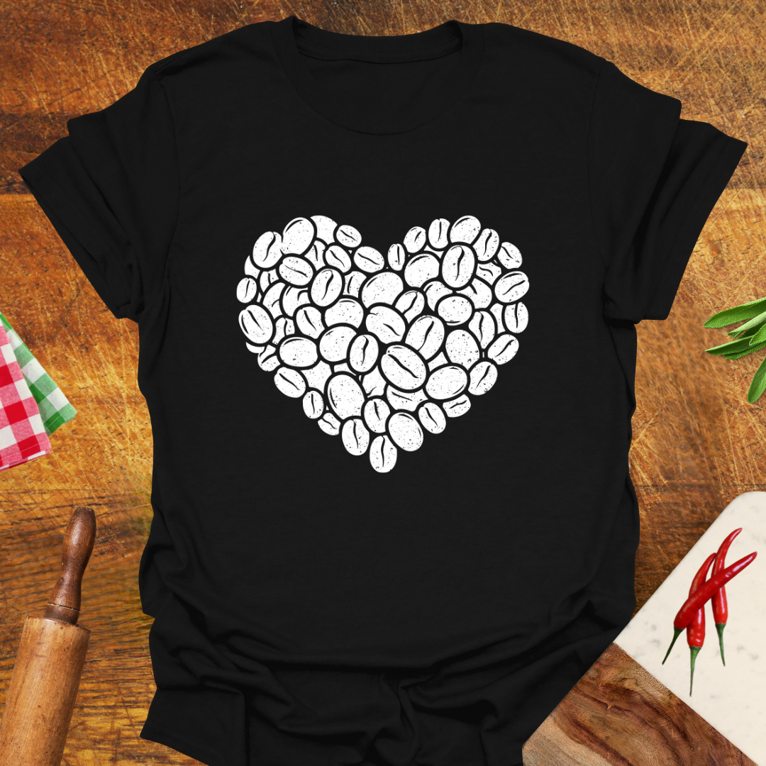 Coffee Bean Heart T-Shirt