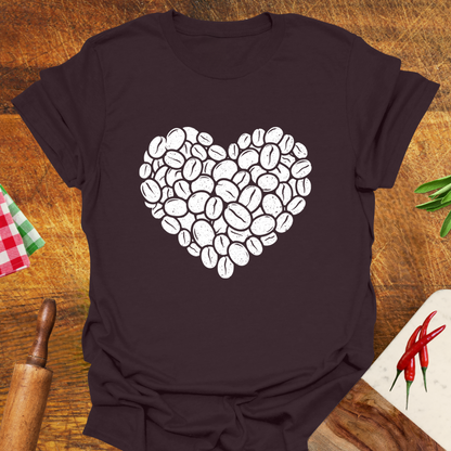 Coffee Bean Heart T-Shirt