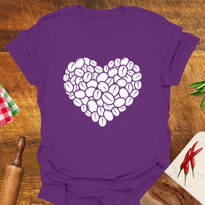 Coffee Bean Heart T-Shirt