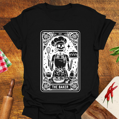 Skeleton Baker Tarot Card T-Shirt