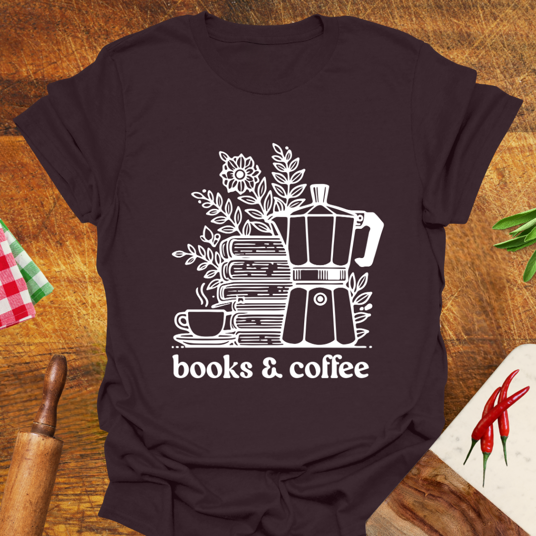 Books and Coffee T-Shirt