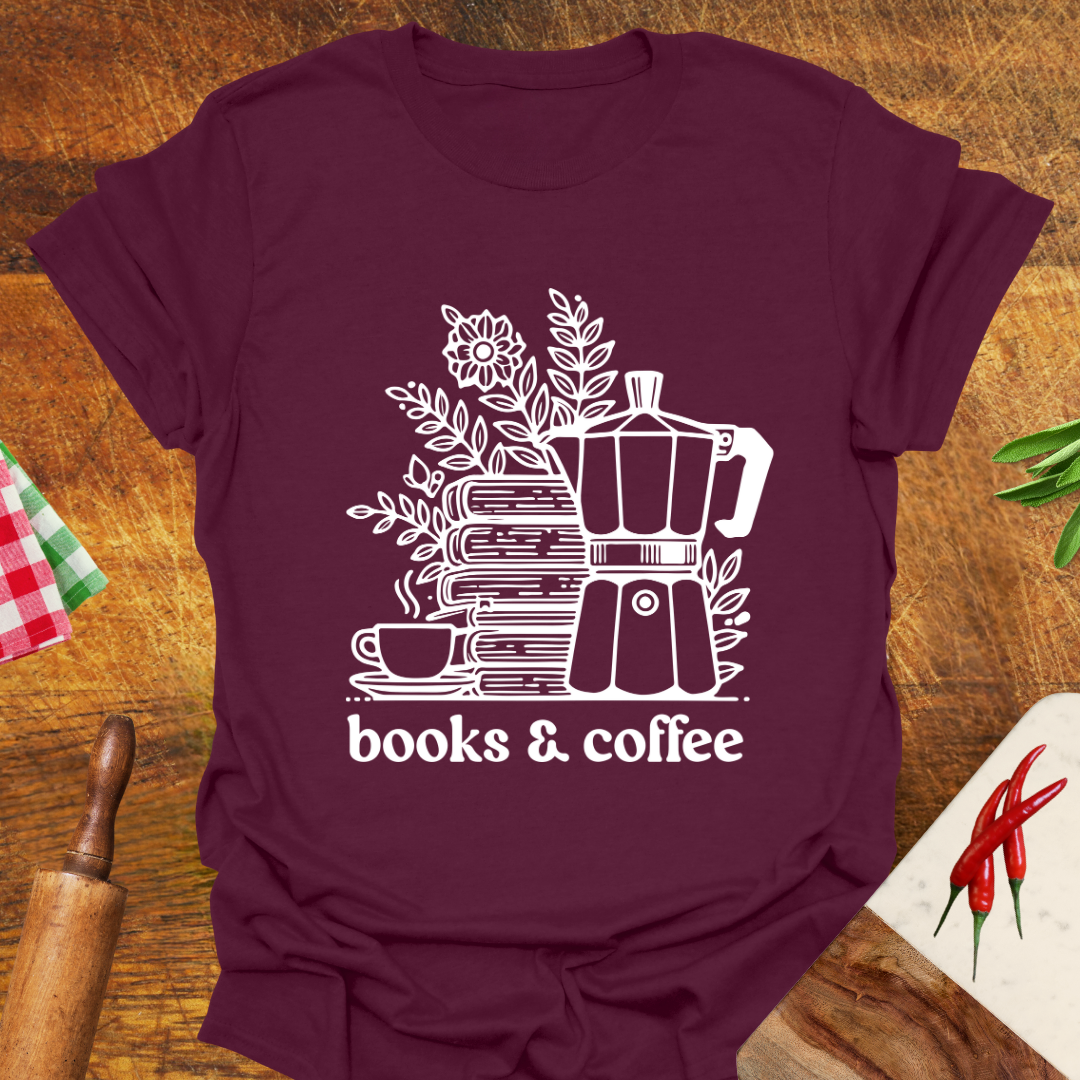 Books and Coffee T-Shirt