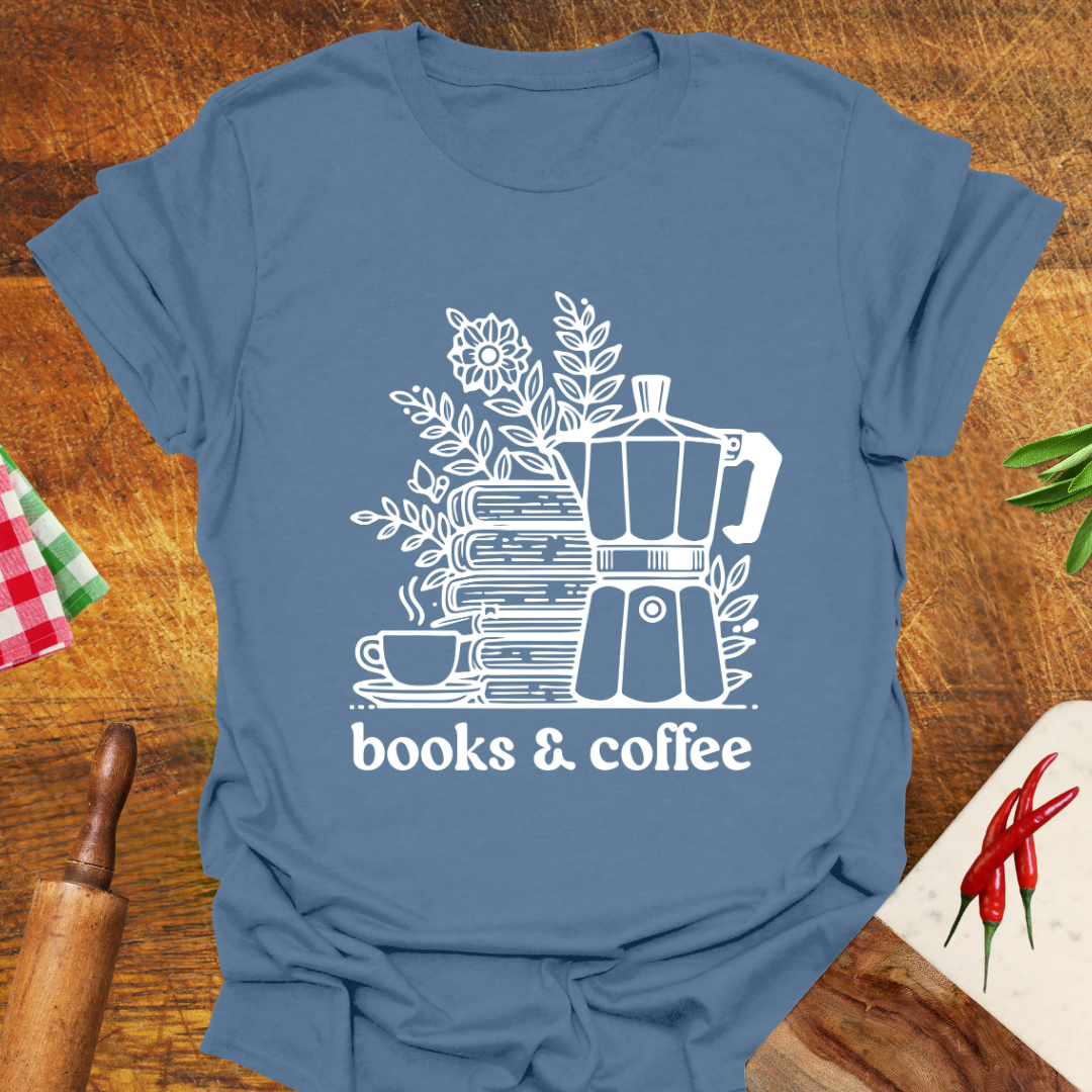 Books and Coffee T-Shirt