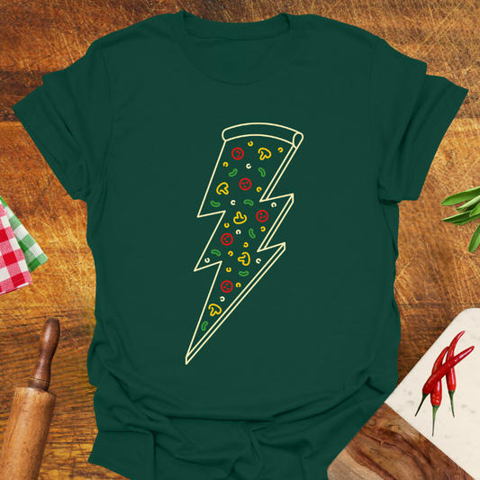 Lightning Bolt Pizza T-Shirt