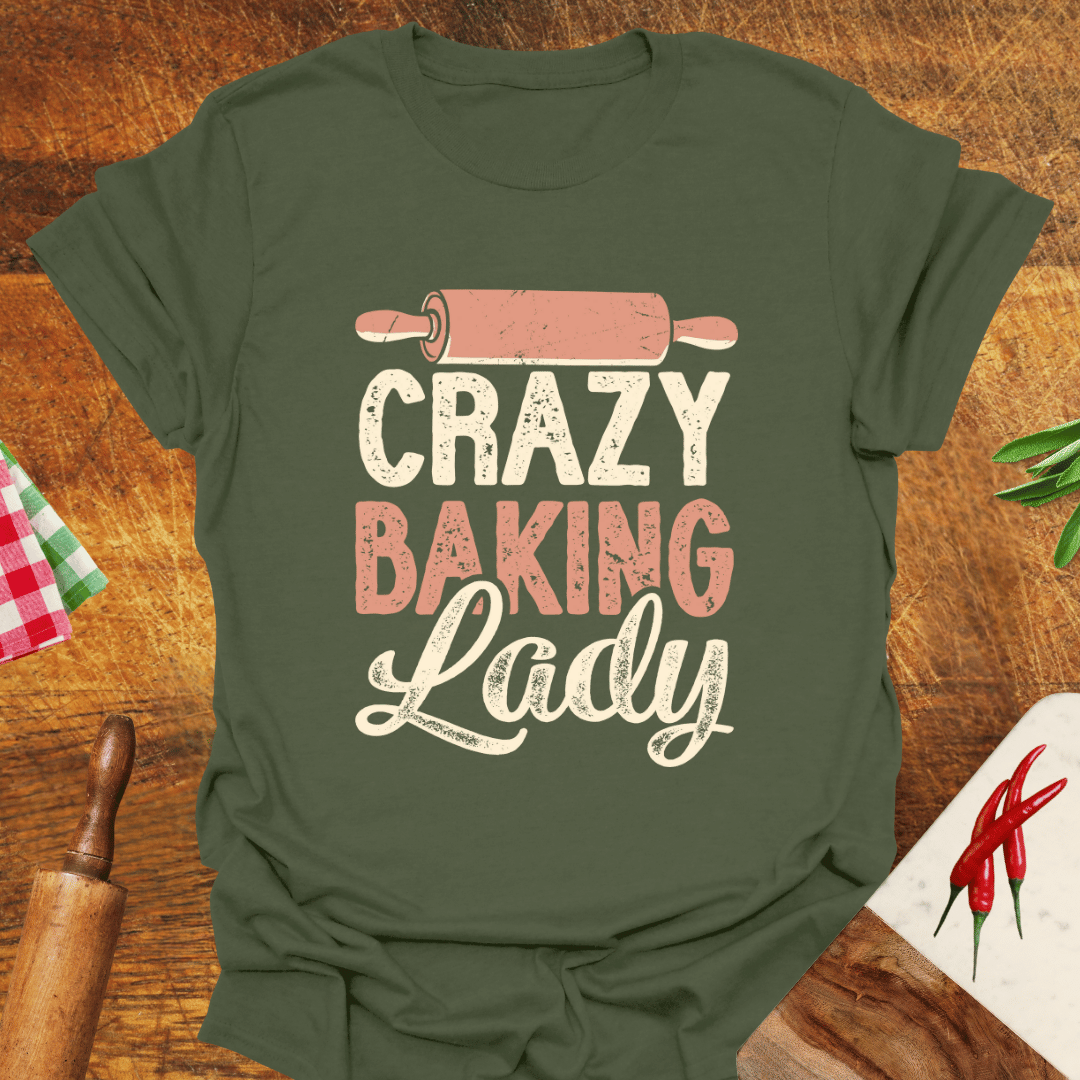 Crazy Baking Lady T-Shirt
