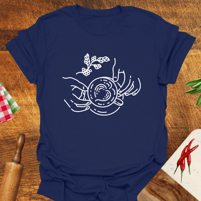 Coffee Lovers' Lineart T-Shirt