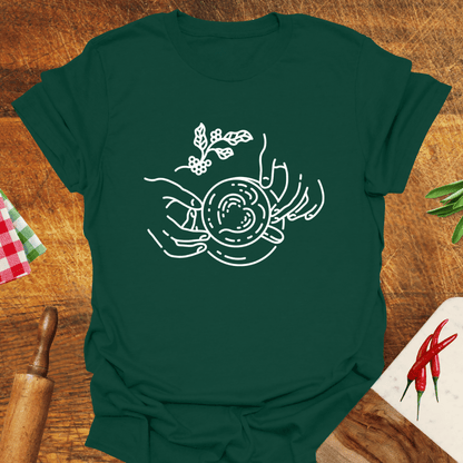 Coffee Lovers' Lineart T-Shirt