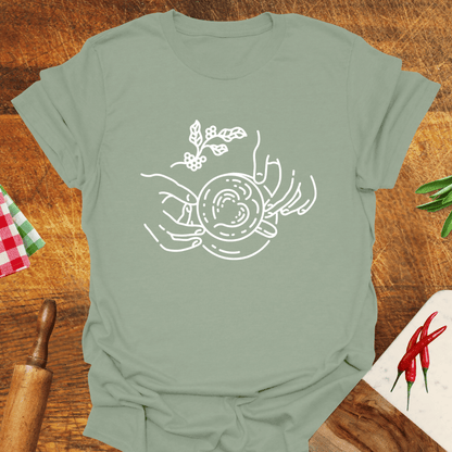 Coffee Lovers' Lineart T-Shirt
